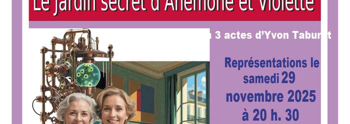 Théâtre – Samedi 29 et Dimanche 30 novembre 2025