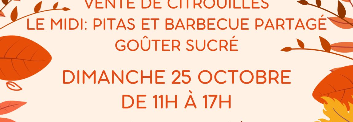 Fête de la citrouille – Dimanche 25 octobre 2026